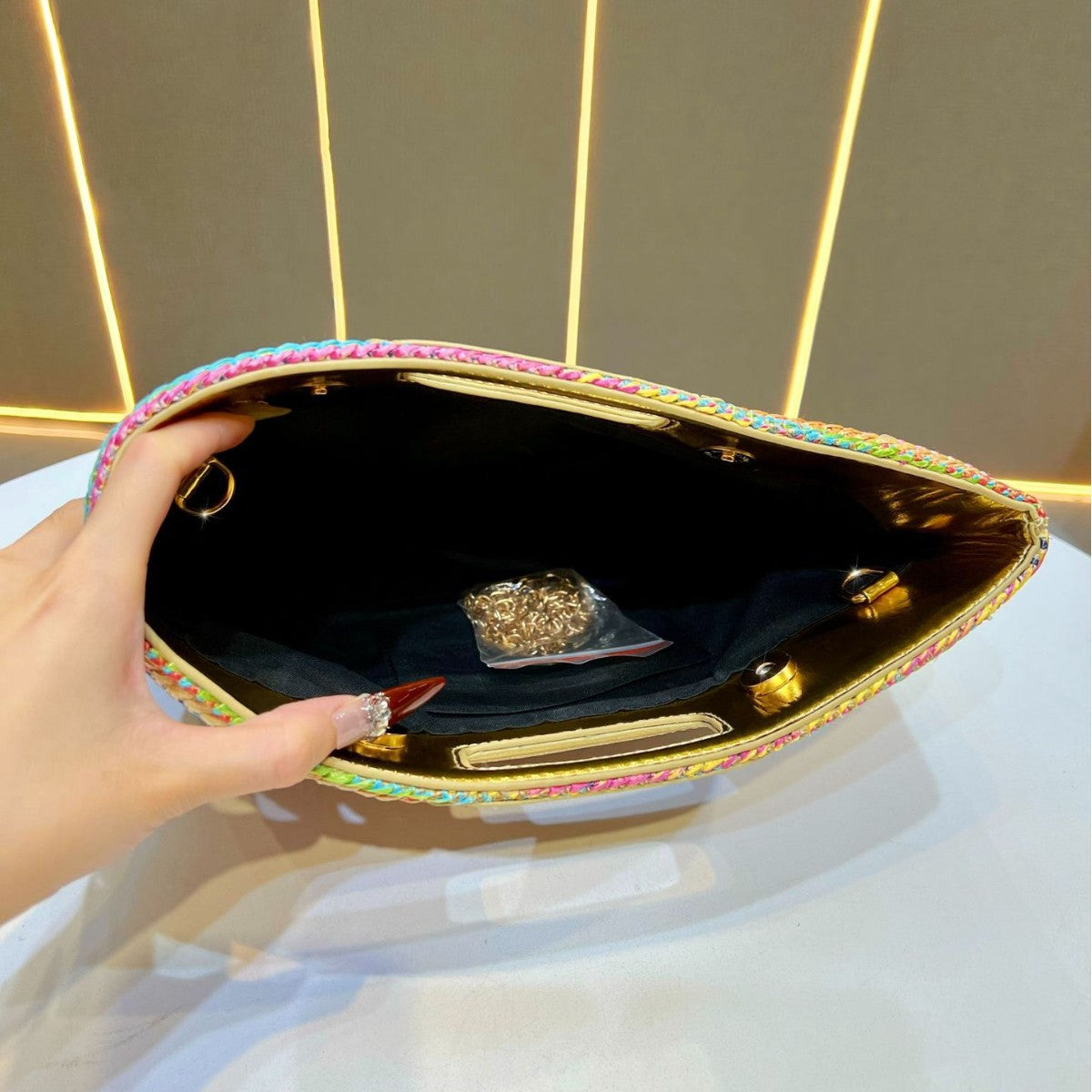 Woven Clutch Bag — product view 3