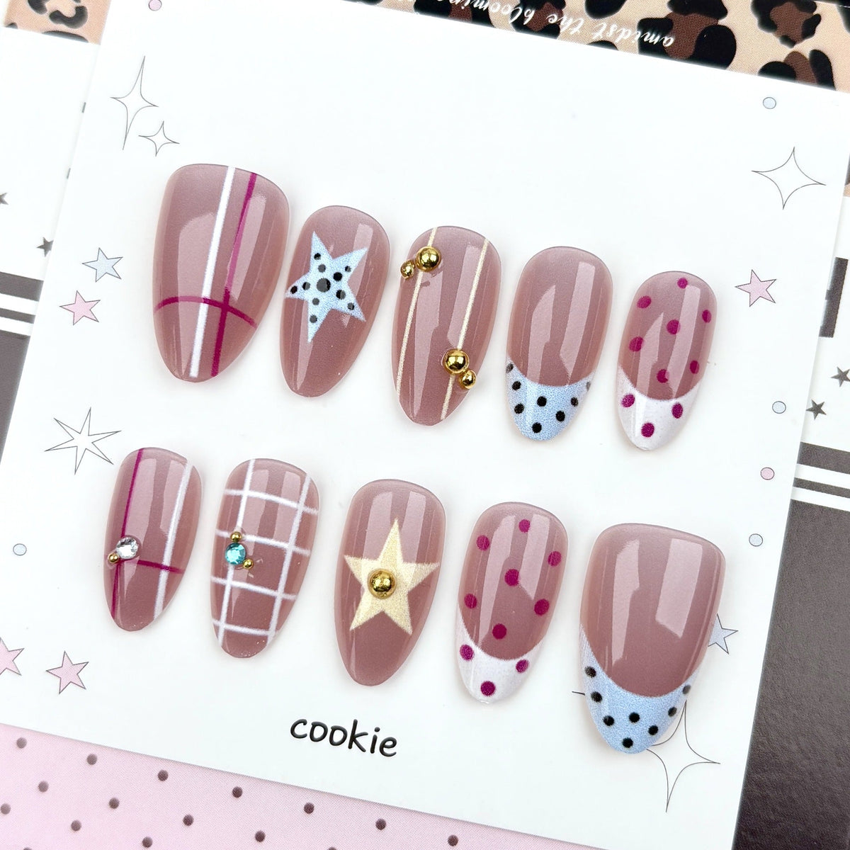 Artistic Decorative Press-On Nail Set 1790746064 — product view 4