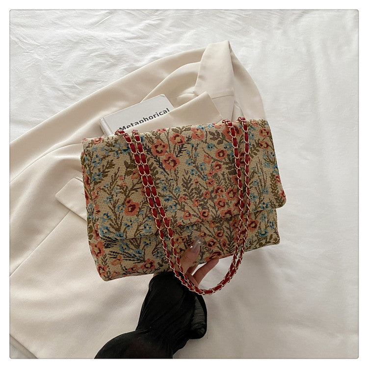 Elegant Floral Embellished Handbag LoungeYard — product view 7