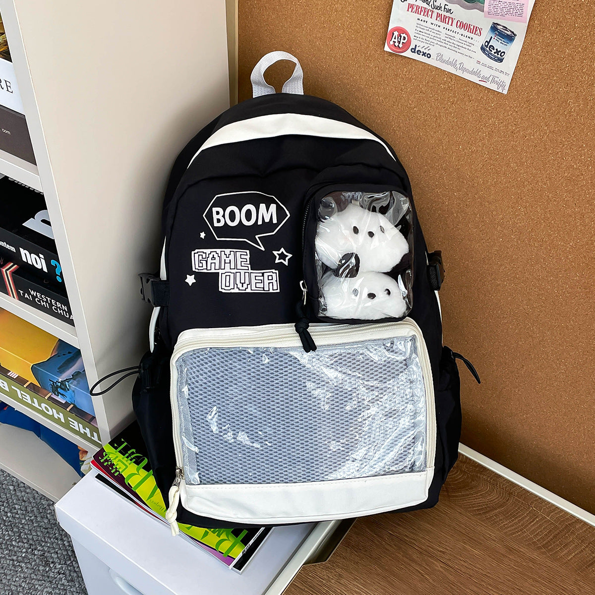 Playful Graphic School Backpack LoungeYard — product view 2