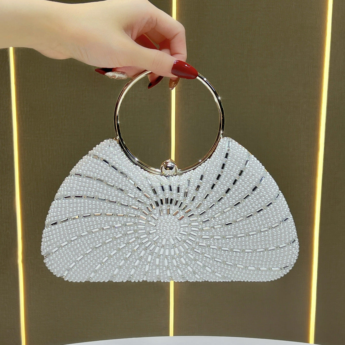 Decorative Beaded Evening Handbag — product view 3