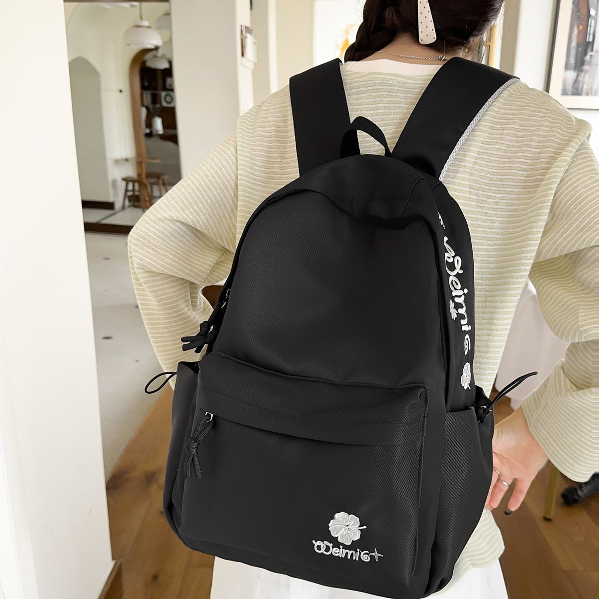 Casual Embroidered Backpack LoungeYard 1791205199 — product view 5