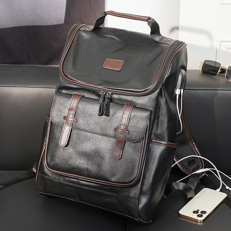 Elegant Multifunctional Laptop Backpack with Sturdy Compartments LoungeYard — product view 1