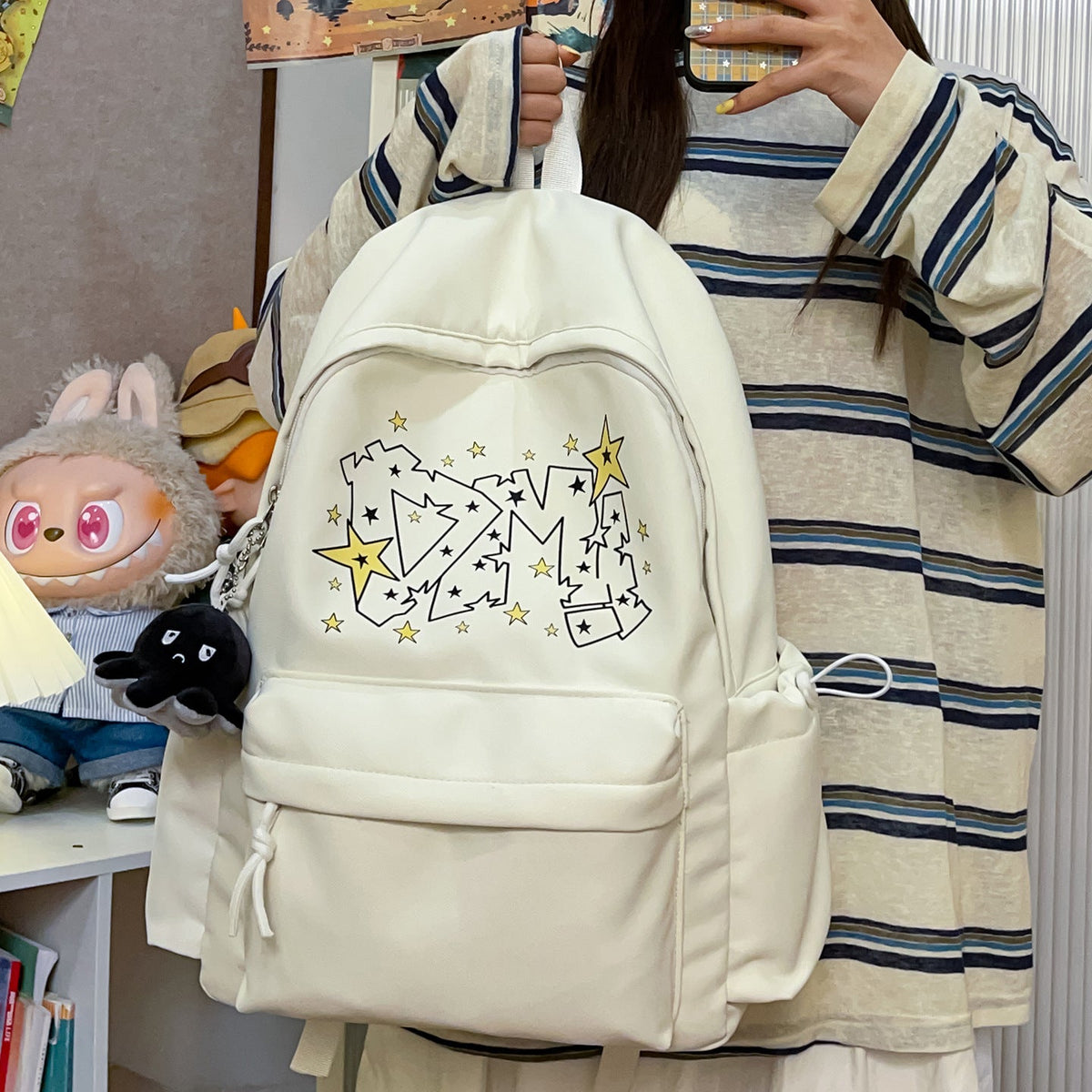 Casual Graphic Print Backpack LoungeYard 1791205811 — product view 3