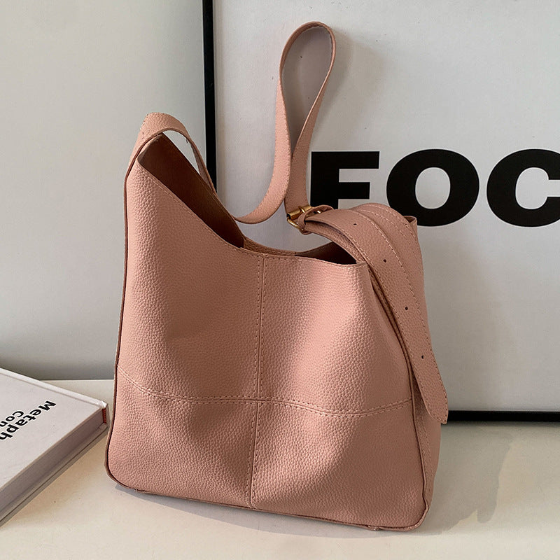 Leather Handbag with Teddy Charm — product view 5