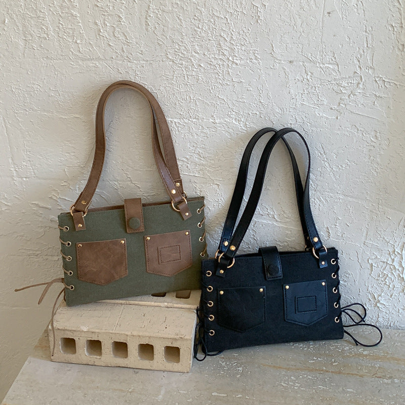 WoElegantly Structured Utility Tote Bag LoungeYard — product view 4