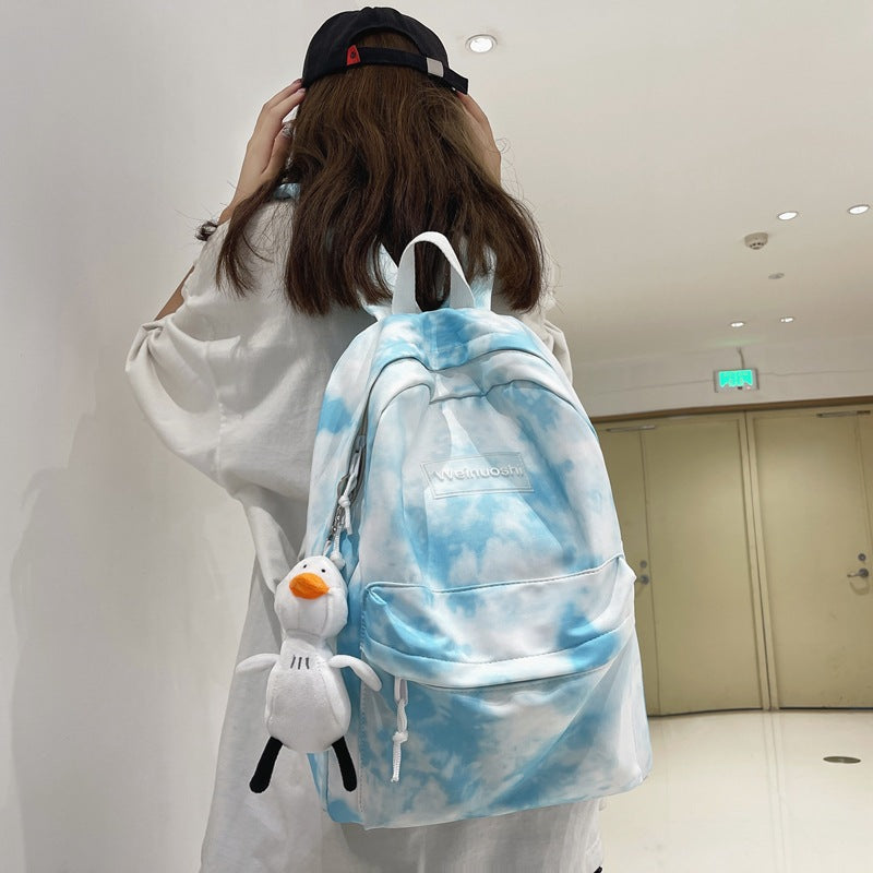 Cloud-Patterned Casual Backpack LoungeYard — product view 6