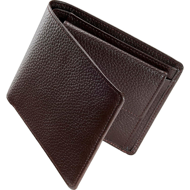 Textured Bi-Fold Leather Wallet LoungeYard — product view 3