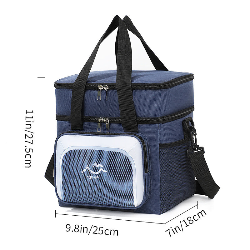 Multi-Compartment Insulated Lunch Cooler Bag LoungeYard — product view 6