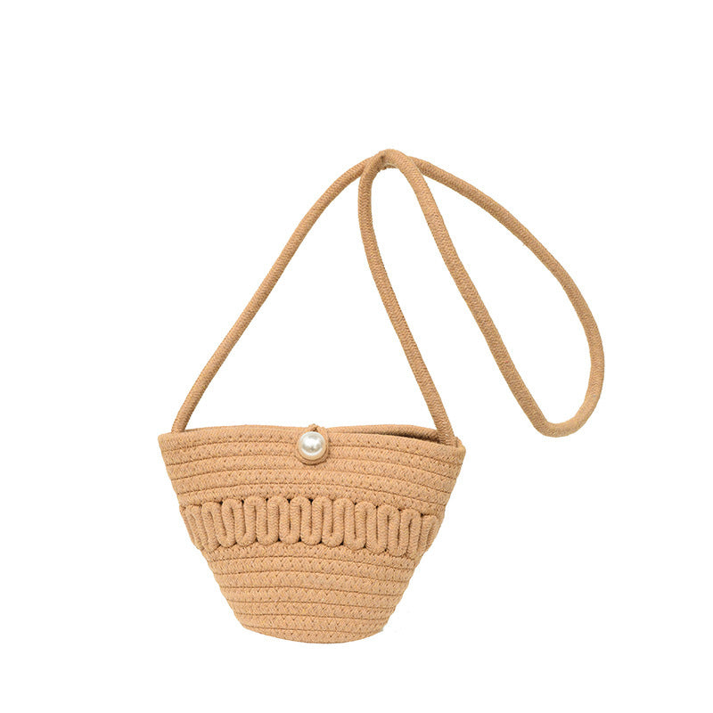 Playful Crossbody Bag Made of Braided Material LoungeYard — product view 5