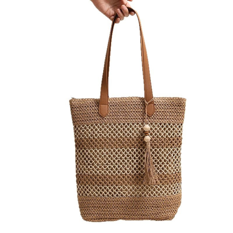 Braided Tote Bag Made From Natural Materials LoungeYard — product view 5