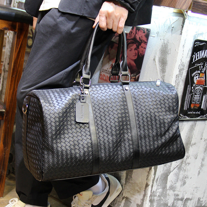 Stylish and Spacious Travel Bag in Elegant Woven Design LoungeYard — product view 1