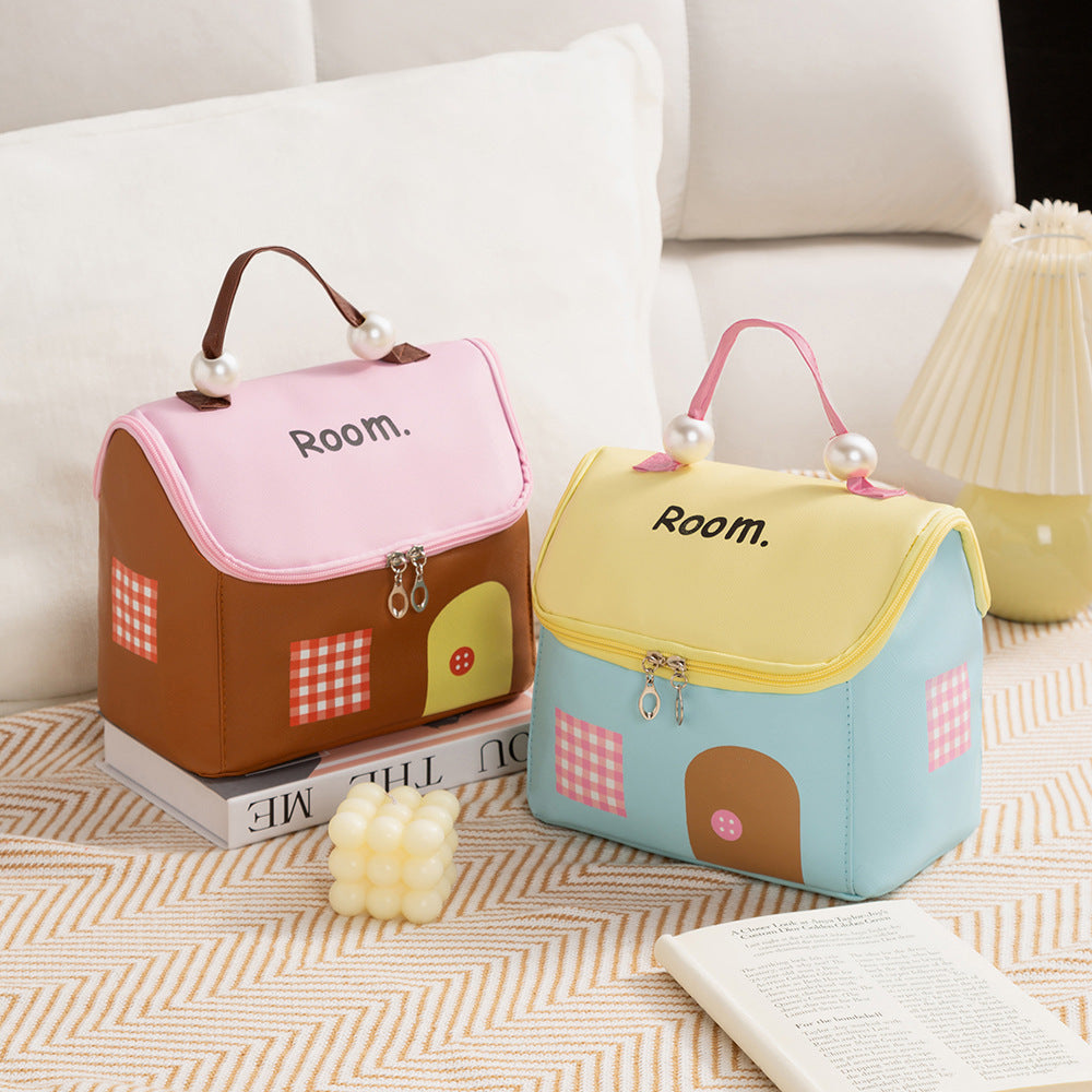 Kids Playful House-Shaped Lunch Tote LoungeYard — product view 2