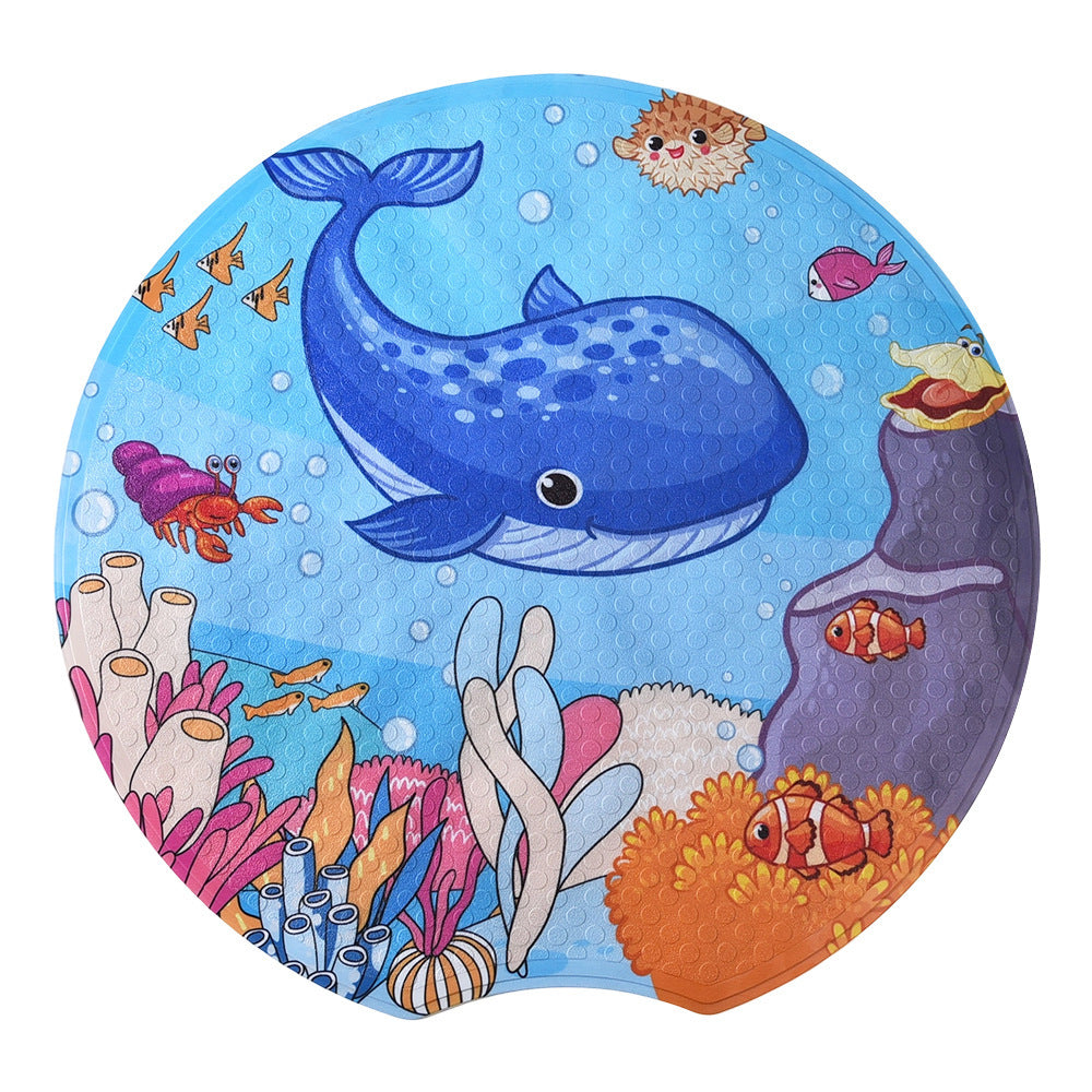 Cartoon Ocean-Themed Bath Mat LoungeYard — product view 2