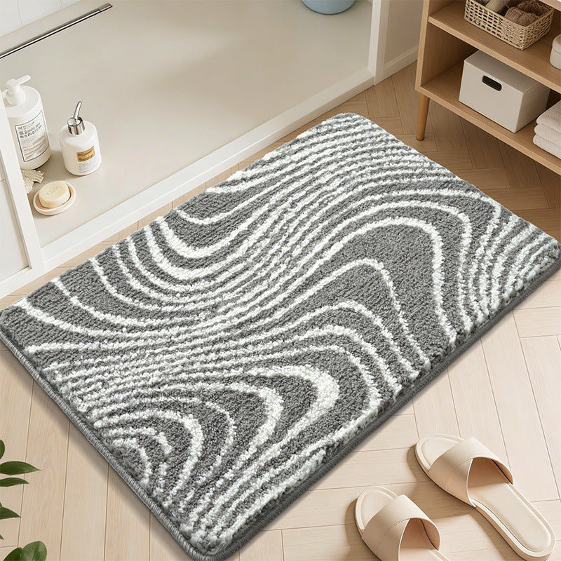 Abstract Wave Pattern Bath Mat Bowlift — product view 5