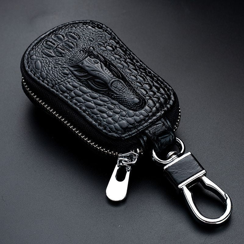 Textured Crocodile Pattern Coin Pouch — product view 1
