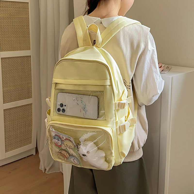 Clear Front Multi-Pocket Backpack LoungeYard — product view 3