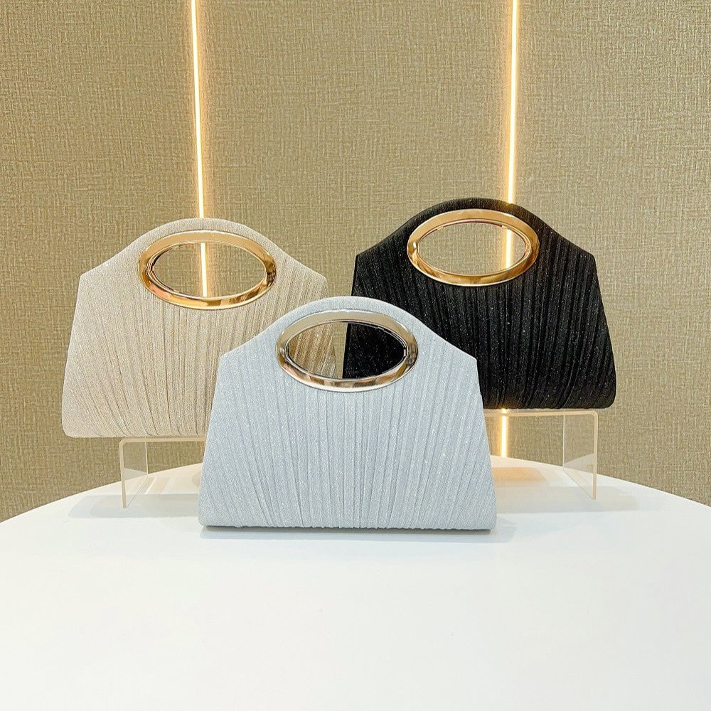 Pleated Evening Handbag — product view 4
