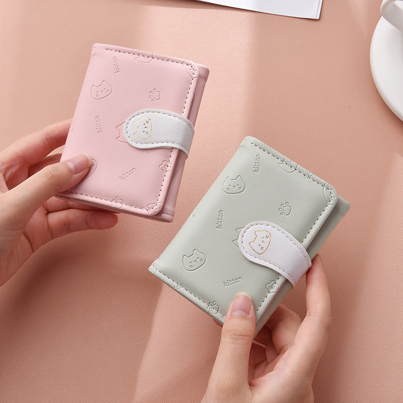 Cute Cat-Themed Card Wallet LoungeYard — product view 1