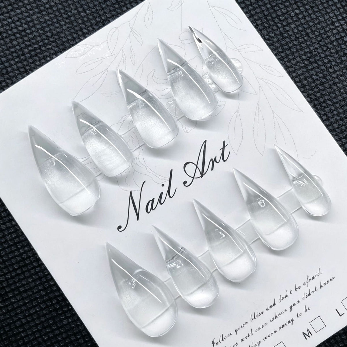 Glossy Stiletto Nail Tips — product view 4