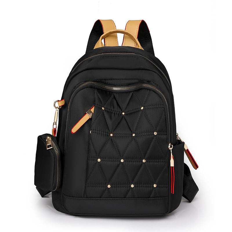 Stylish Quilted Multi-Pocket Backpack — product view 3