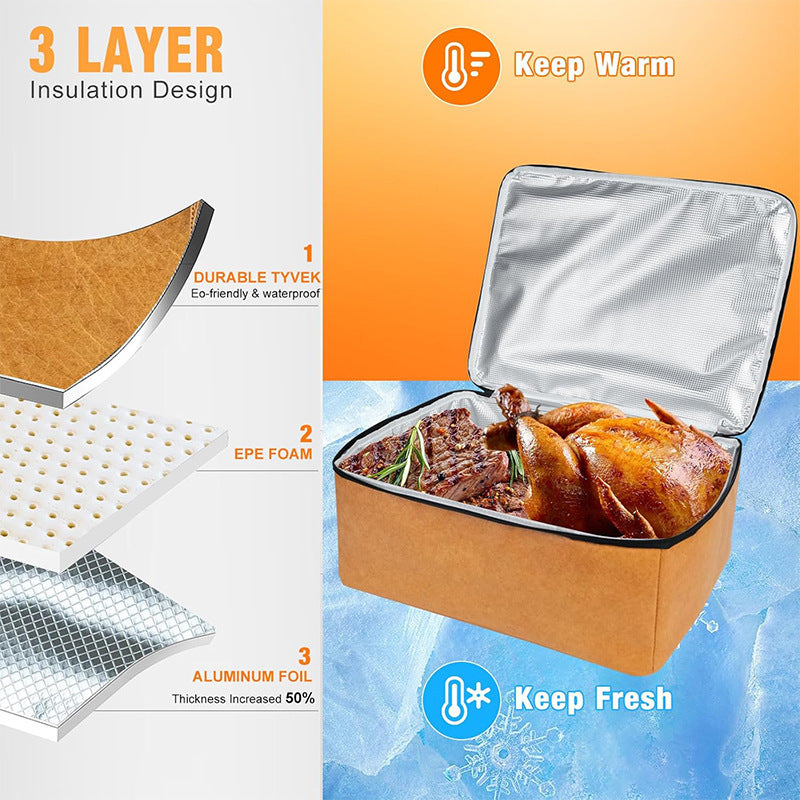Stainless Steel Food Warmer Bag LoungeYard — product view 2