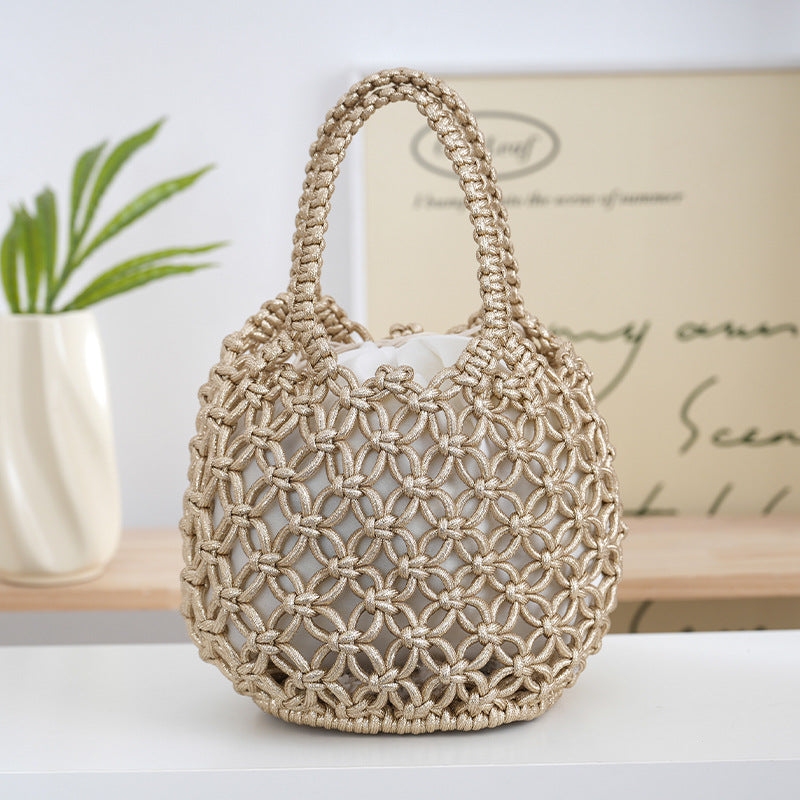 Handcrafted Shopper Bag Made of Fine Macramé LoungeYard — product view 6