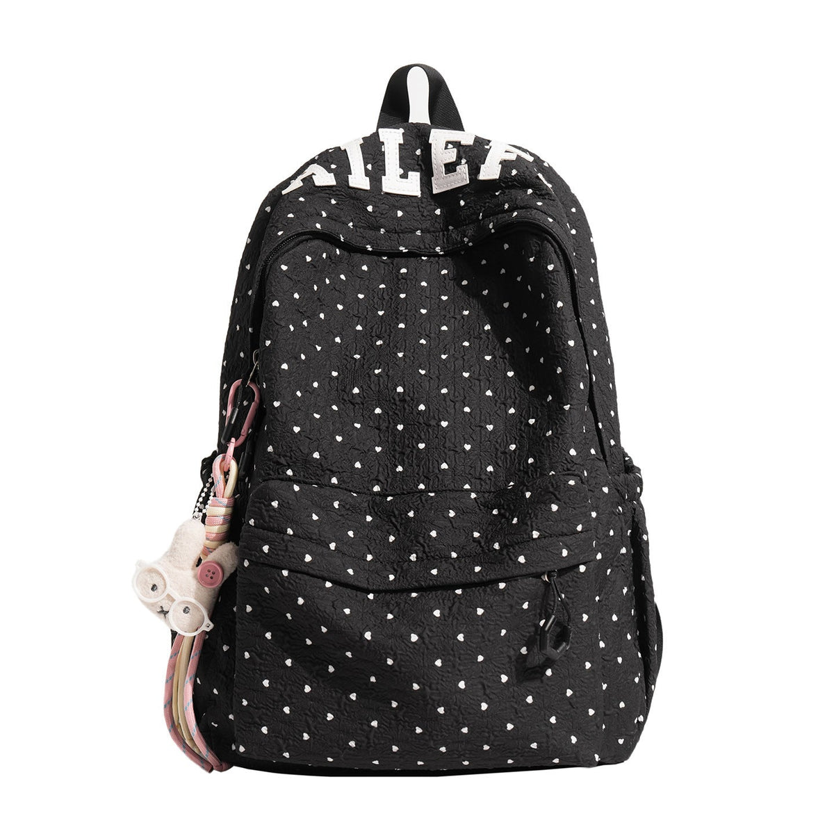 Playful Heart Patterned Everyday Backpack — product view 1