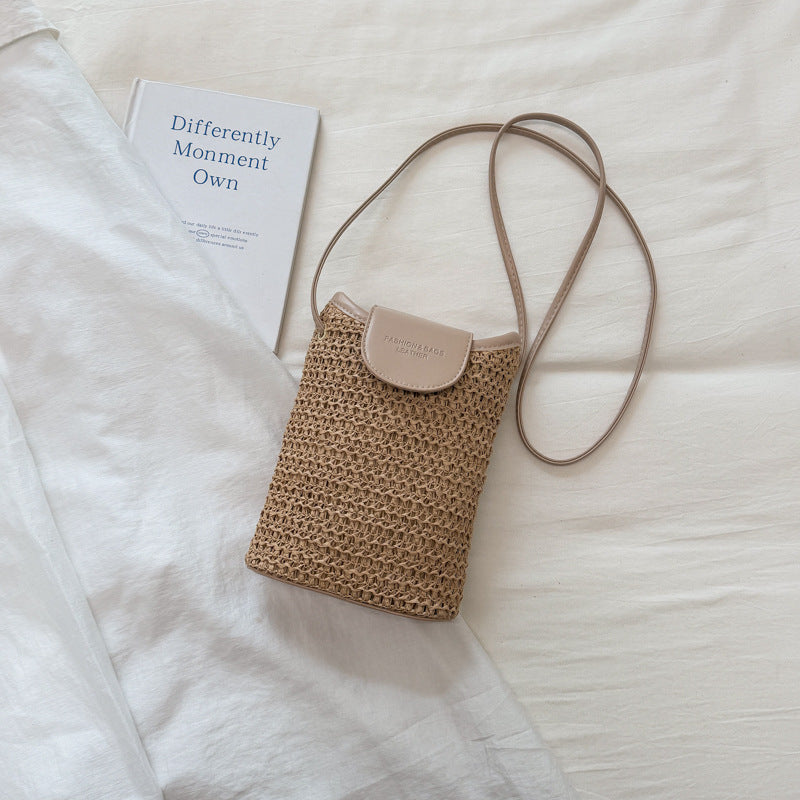 Straw Weave Crossbody Bag — product view 1