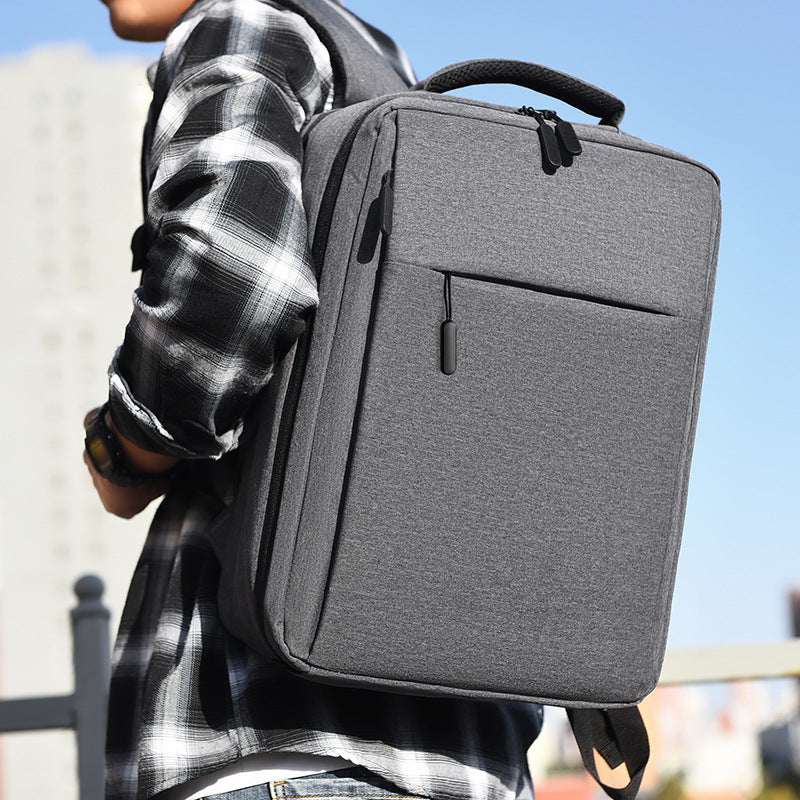 Versatile laptop backpack with additional storage LoungeYard — product view 1