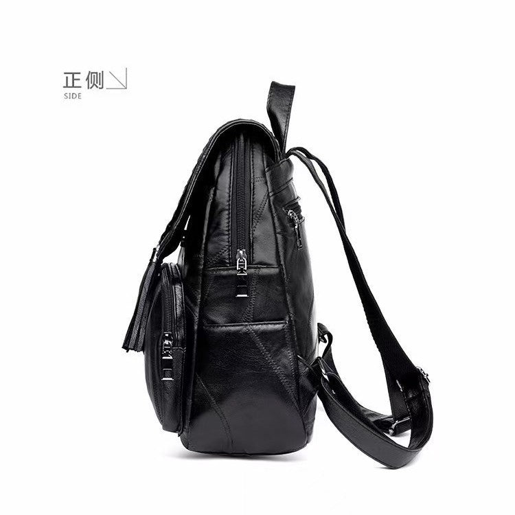 Women's Elegant Leather Backpack LoungeYard — product view 2