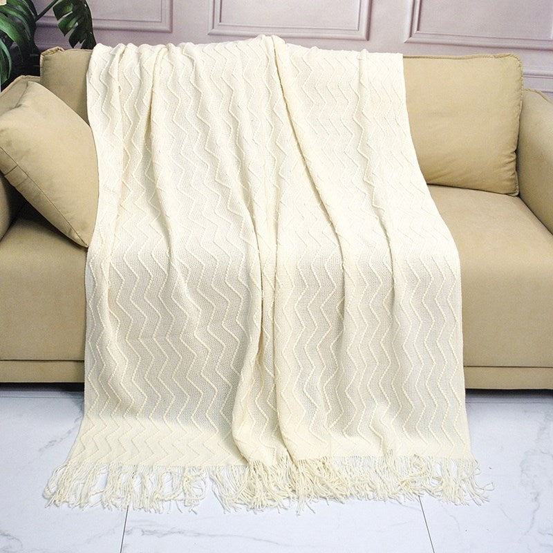Textured Pattern Throw Blanket — product view 7