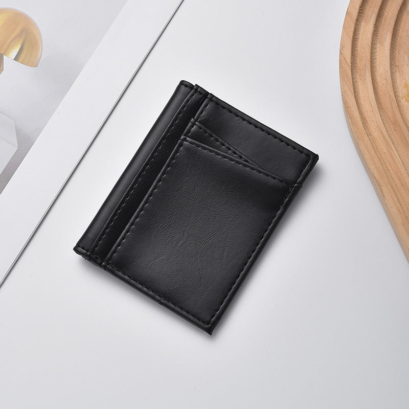 Premium Leather Slim Card Holder LoungeYard — product view 5