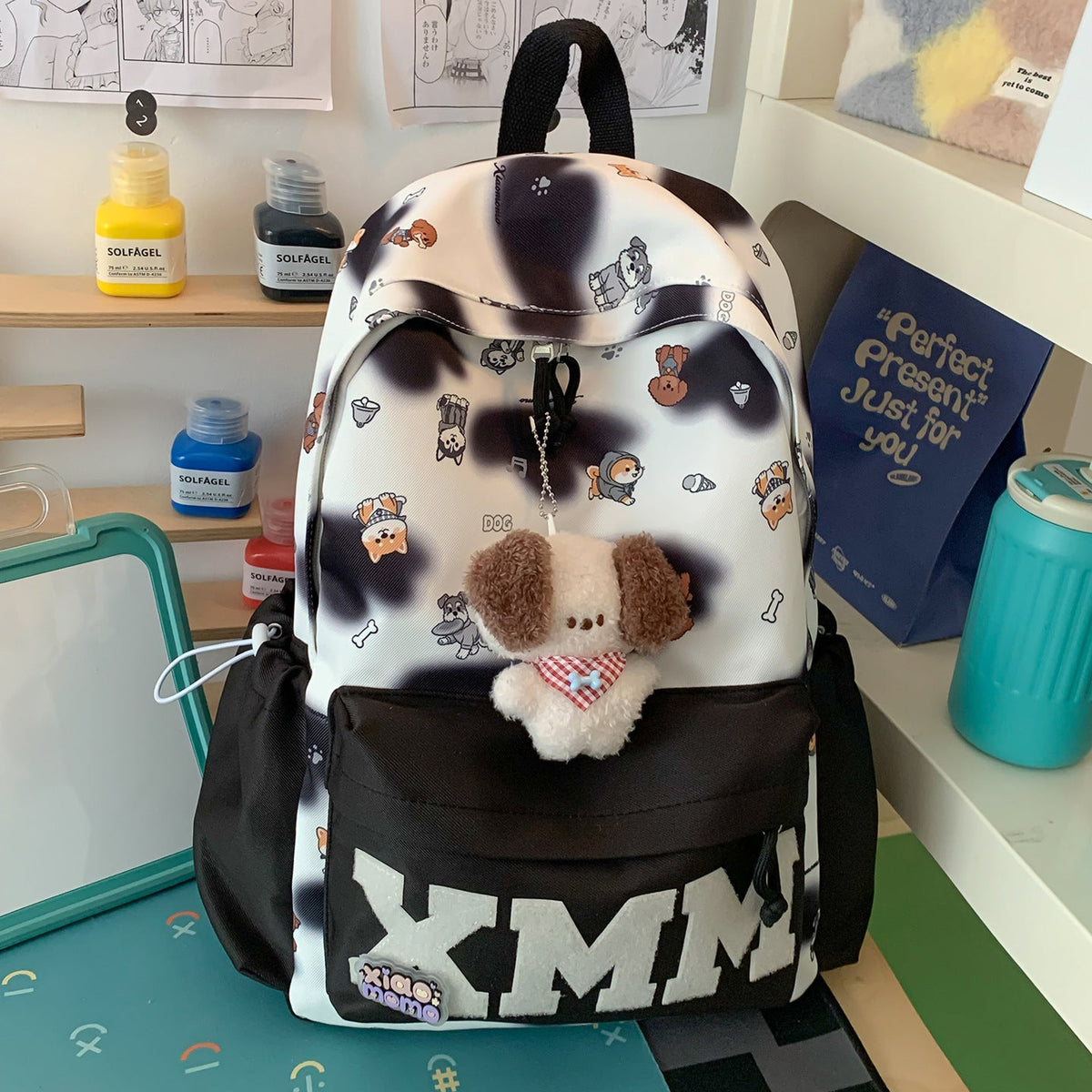 Fun Character-Print Backpack LoungeYard — product view 7