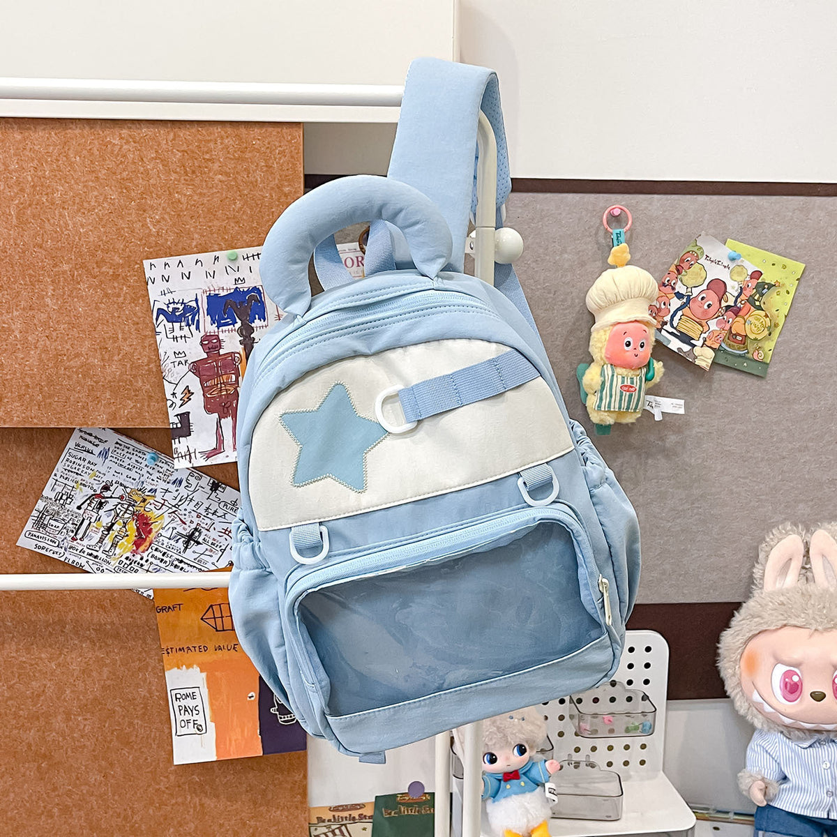 Fun Graphic Star-Themed Backpack — product view 1
