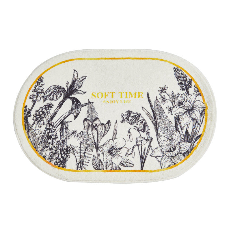 Decorative Botanical Bathroom Mat — product view 4