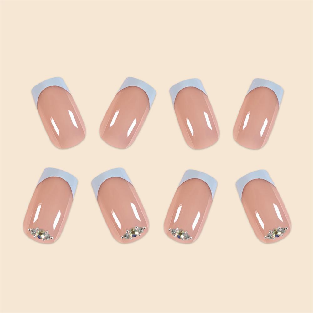 Elegant Rhinestone-Accented Acrylic Nail Extensions — product view 1