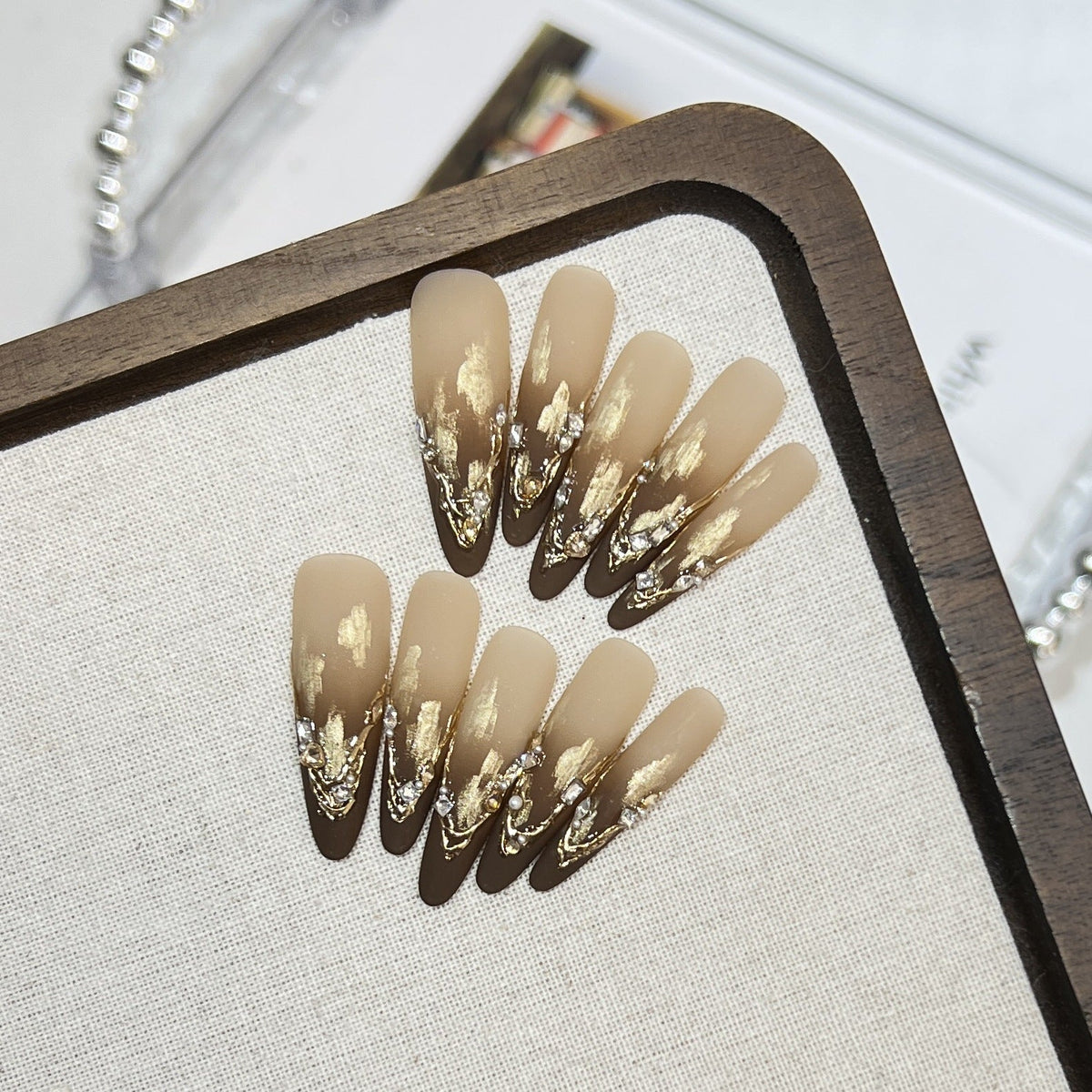 Premium Matte Long Tip Press-On Nails — product view 1