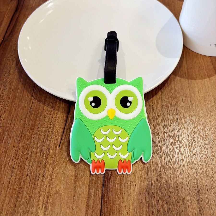 Owl-Shaped Travel Luggage Tag LoungeYard — product view 6