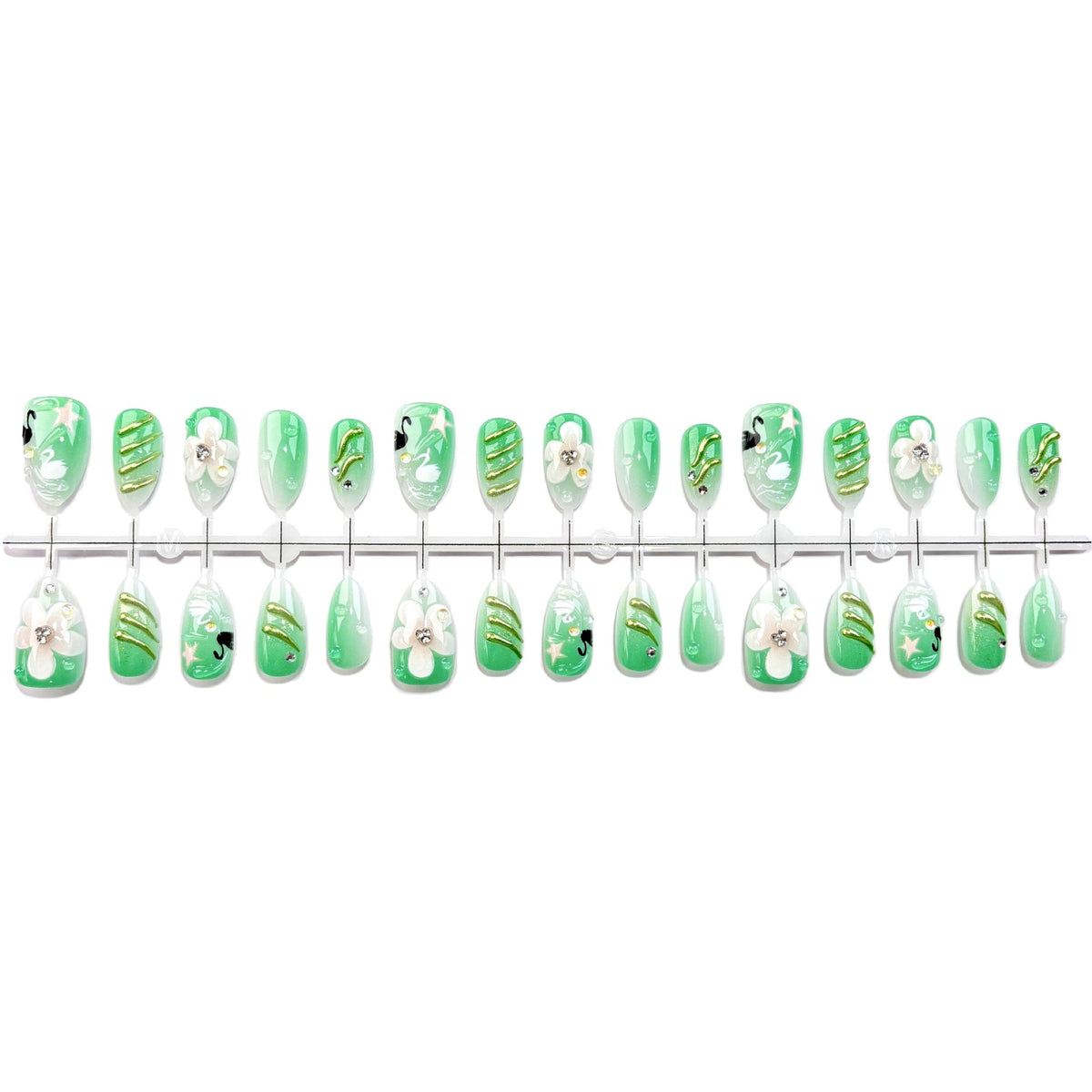 Artistic Floral Press-On Nails Set — product view 4
