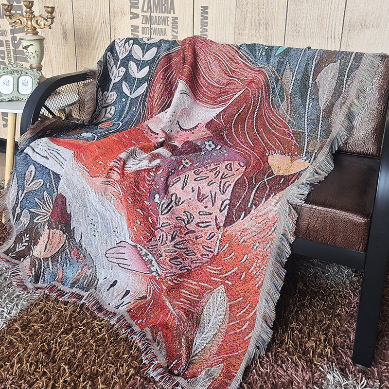 Artistic Woven Blanket — product view 3