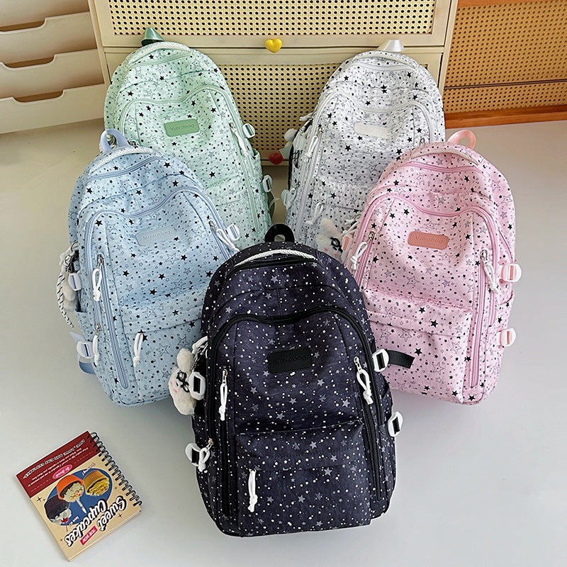 Lightweight Star-Patterned Backpack LoungeYard — product view 4