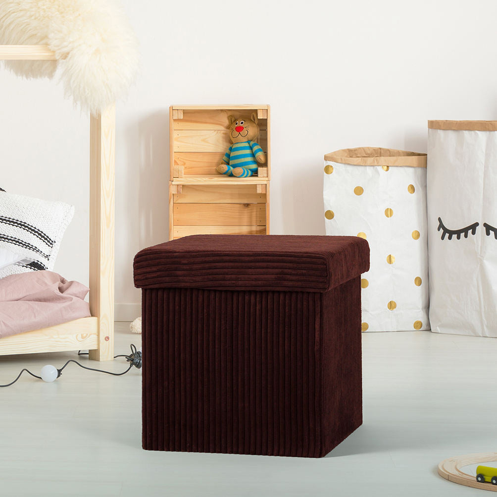Plush Storage Ottoman Bowlift — product view 6