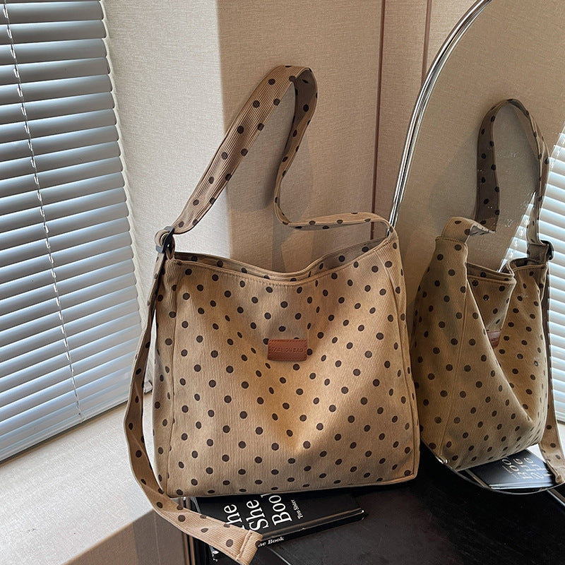 Casual Polka Dot Hobo Bag — product view 1