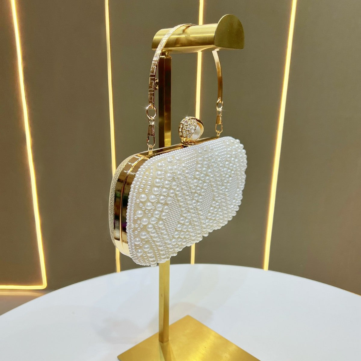 Elegant Pearl-Embellished Evening Bag — product view 2