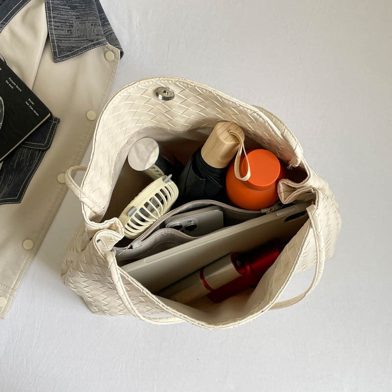 Woven Leather Hobo Bag — product view 2