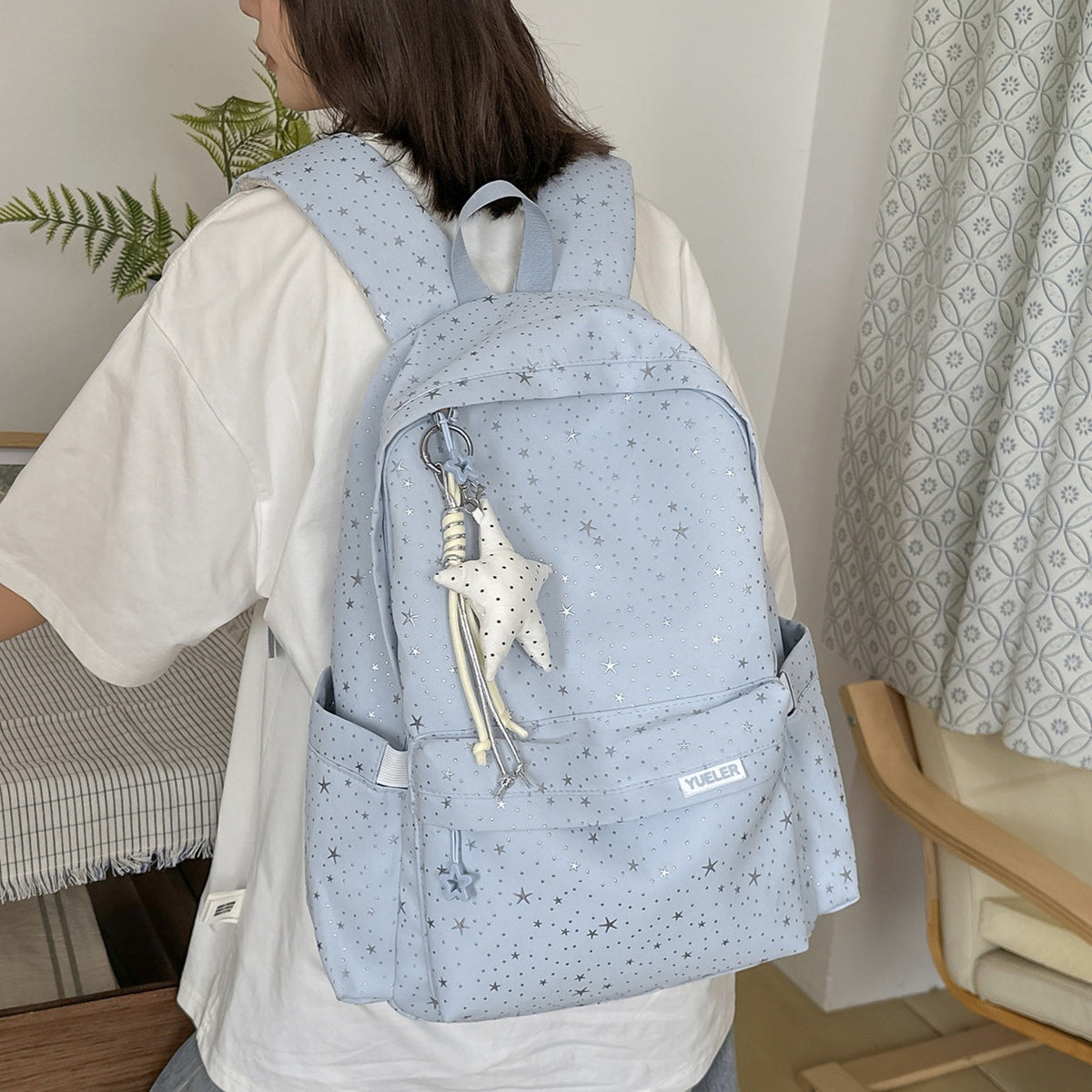 Galaxy Print Backpack LoungeYard — product view 1