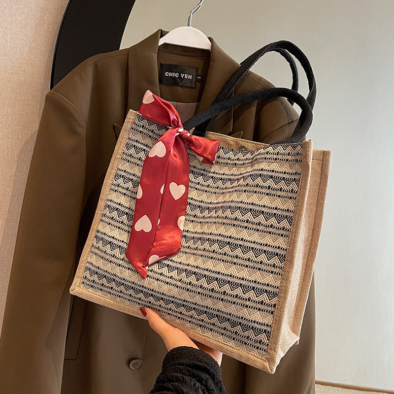 Decorative Patterned Tote Bag — product view 1