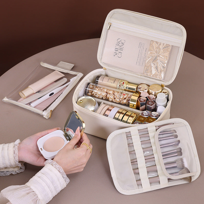 Cosmetic Organizer with Transparent Viewing Window and Practical Compartment System LoungeYard — product view 2