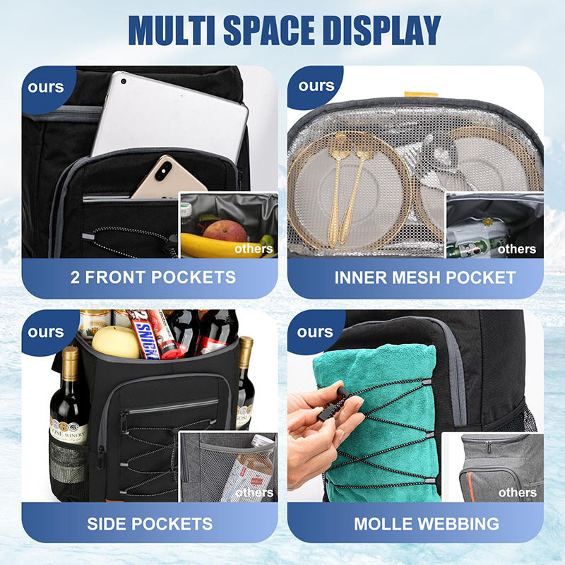 Men's multifunctional laptop backpack LoungeYard — product view 3